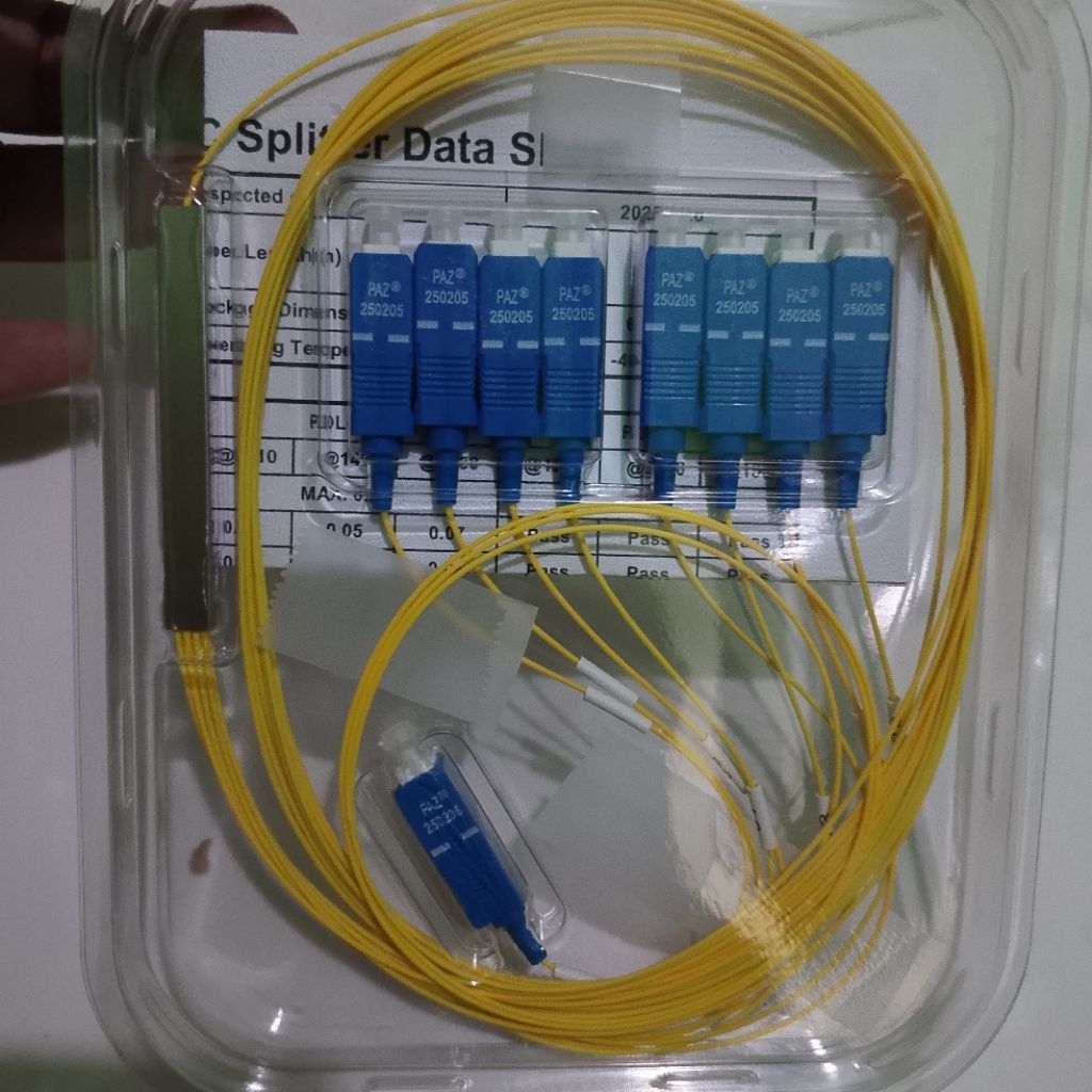 passive Splitter 1:8 paz/Splitter 1:8 sc upc/Splitter PAZ