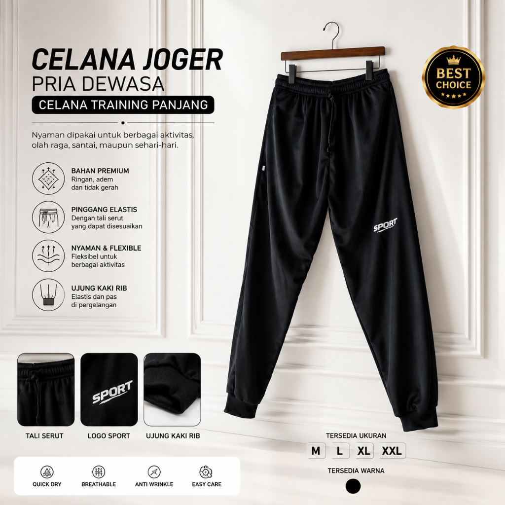 Celana Joger Pria Dewasa Celana Training Panjang Dewasa Celana Olahraga Pria Wanita Dewasa Celana Jo
