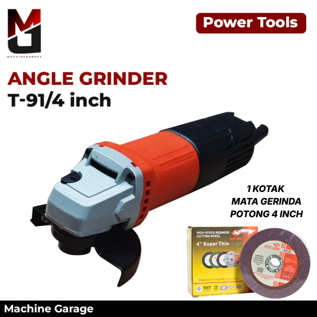 Mesin Gerinda Tangan Angle Grinder GB T-91 4inch