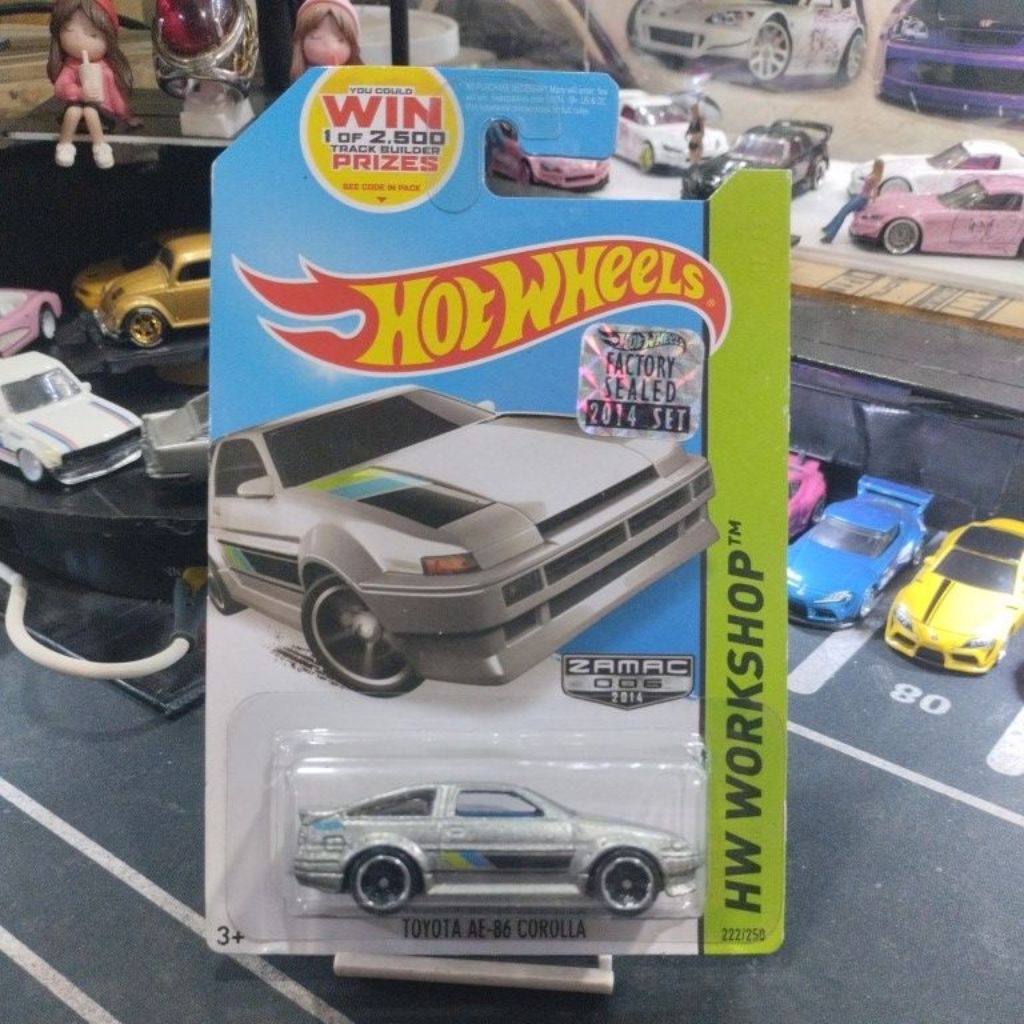 HOT WHEELS TOYOTA AE86 COROLLA ZAMAC FACTORY SEALED (188)