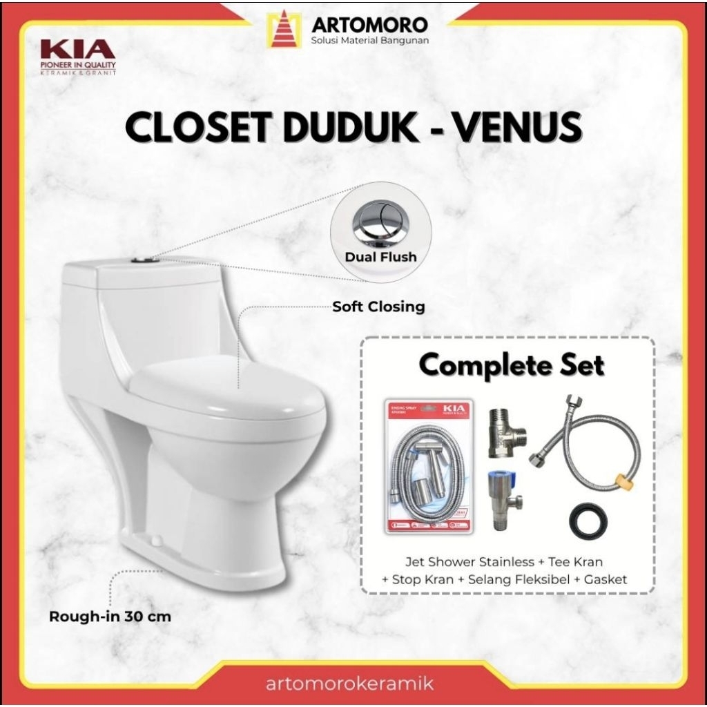 Closet / Kloset Duduk Venus - Monoblok KIA