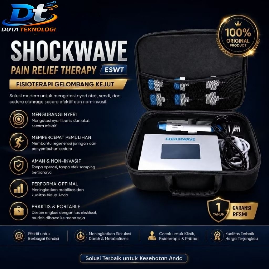 Shockwave Pain Relief Therapy ESWT Fisioterapi gelombang kejut