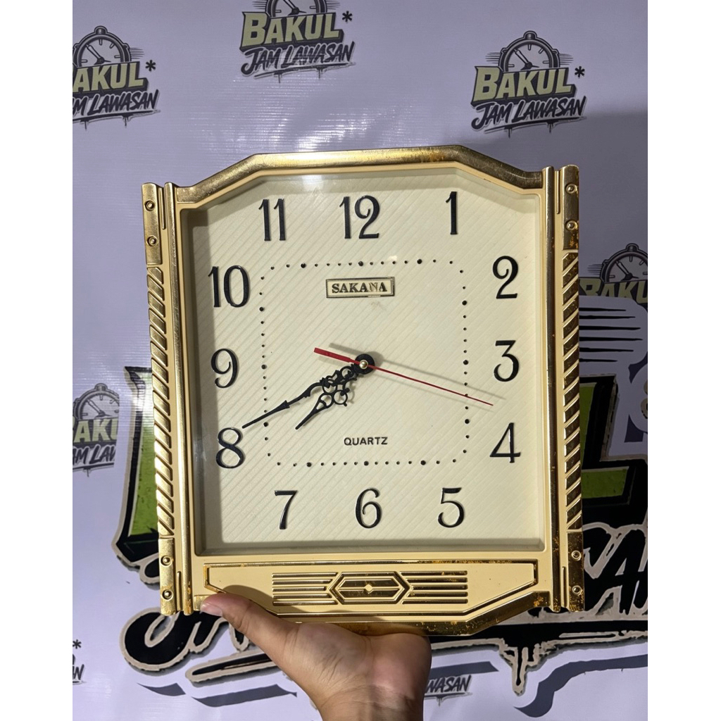 Jam dinding Vintage /  Jadul SAKANA MELODY Per 1 Jam