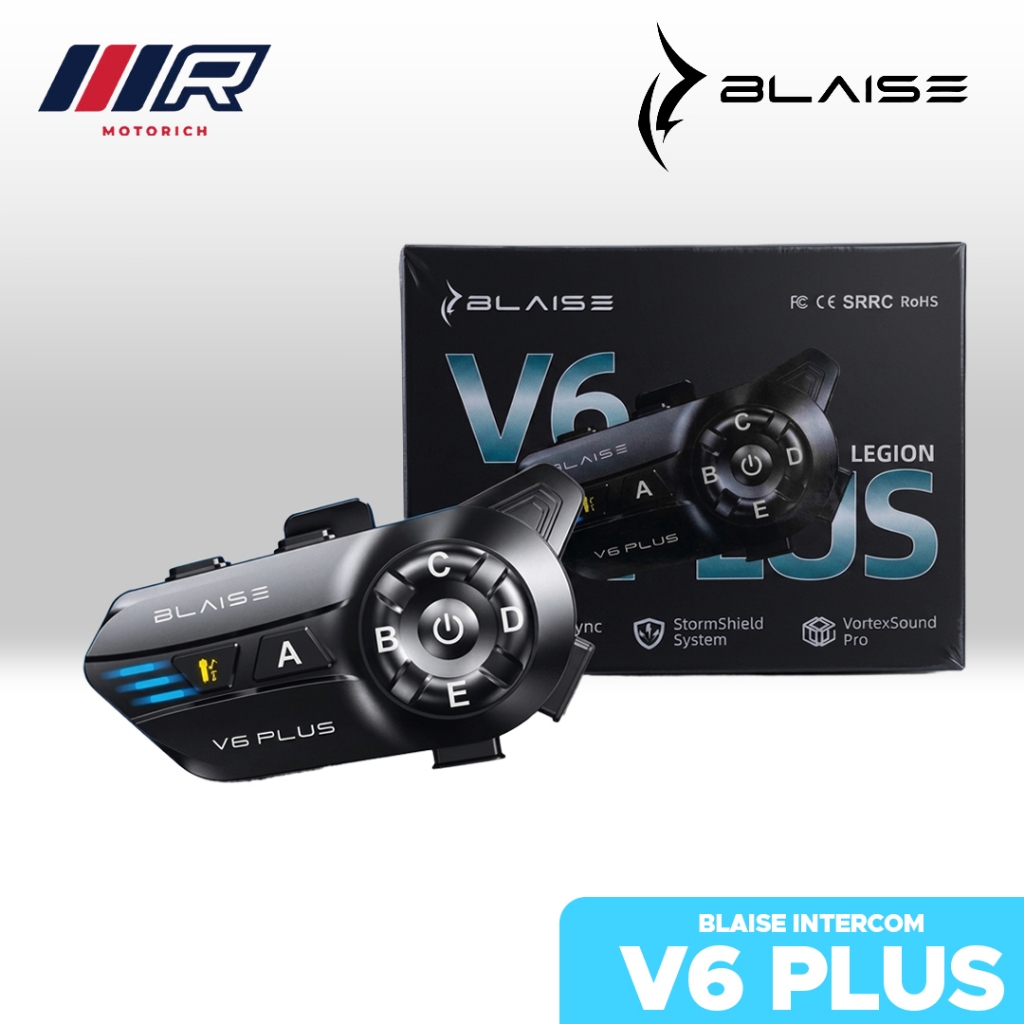 MOTORICH INTERCOM BLAISE V6 PLUS BLUETOOTH HELMET
