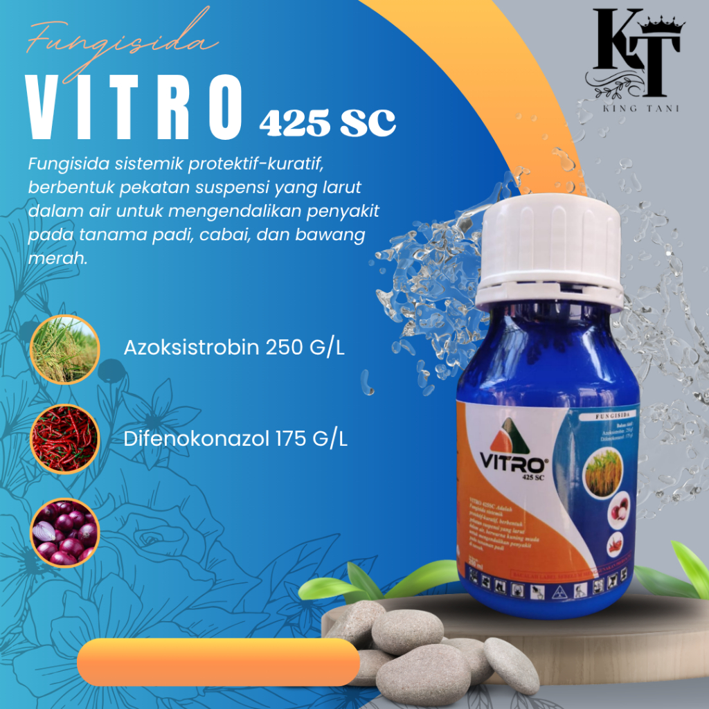 Fungisida Vitro 425 SC 250 ml / Azoksistrobin | difenokonazol |