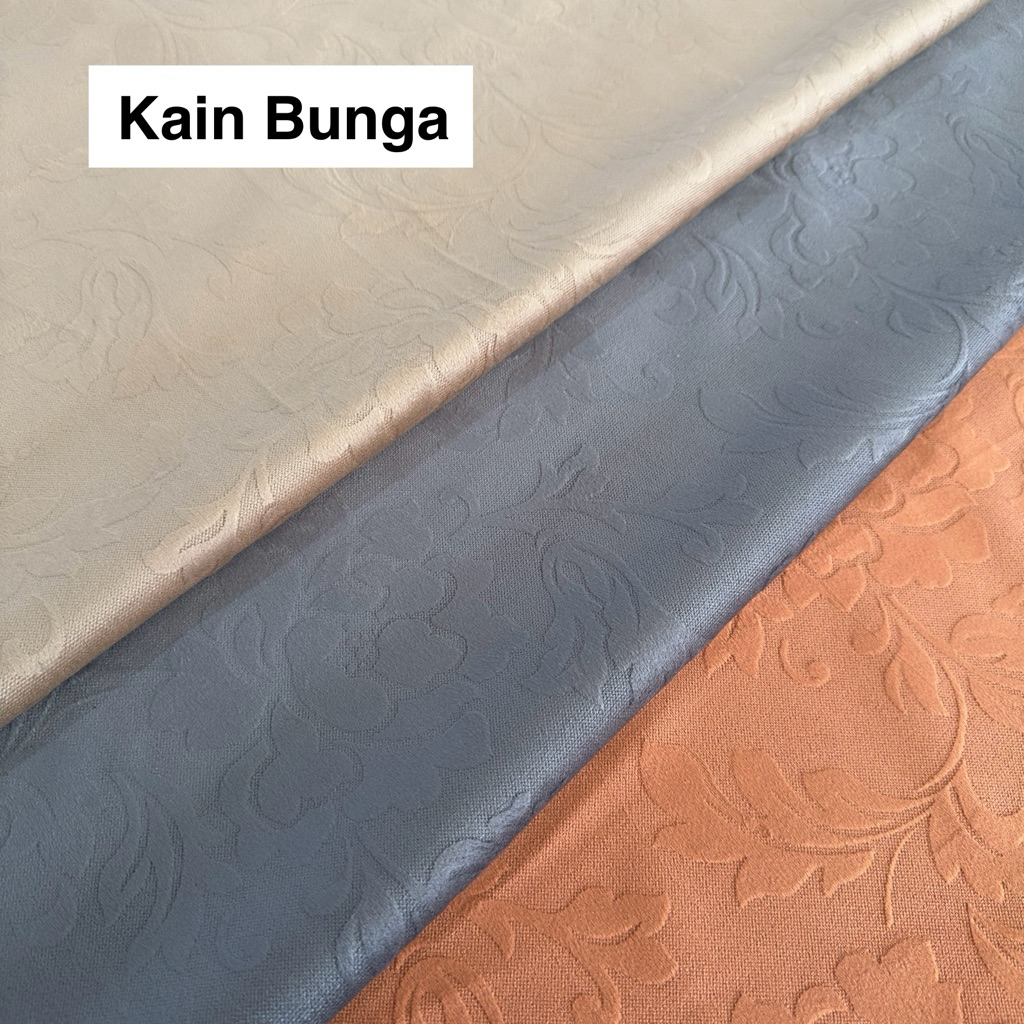 Kain Sofa Bludru Motif Bunga Bahan Tas Interior Kursi