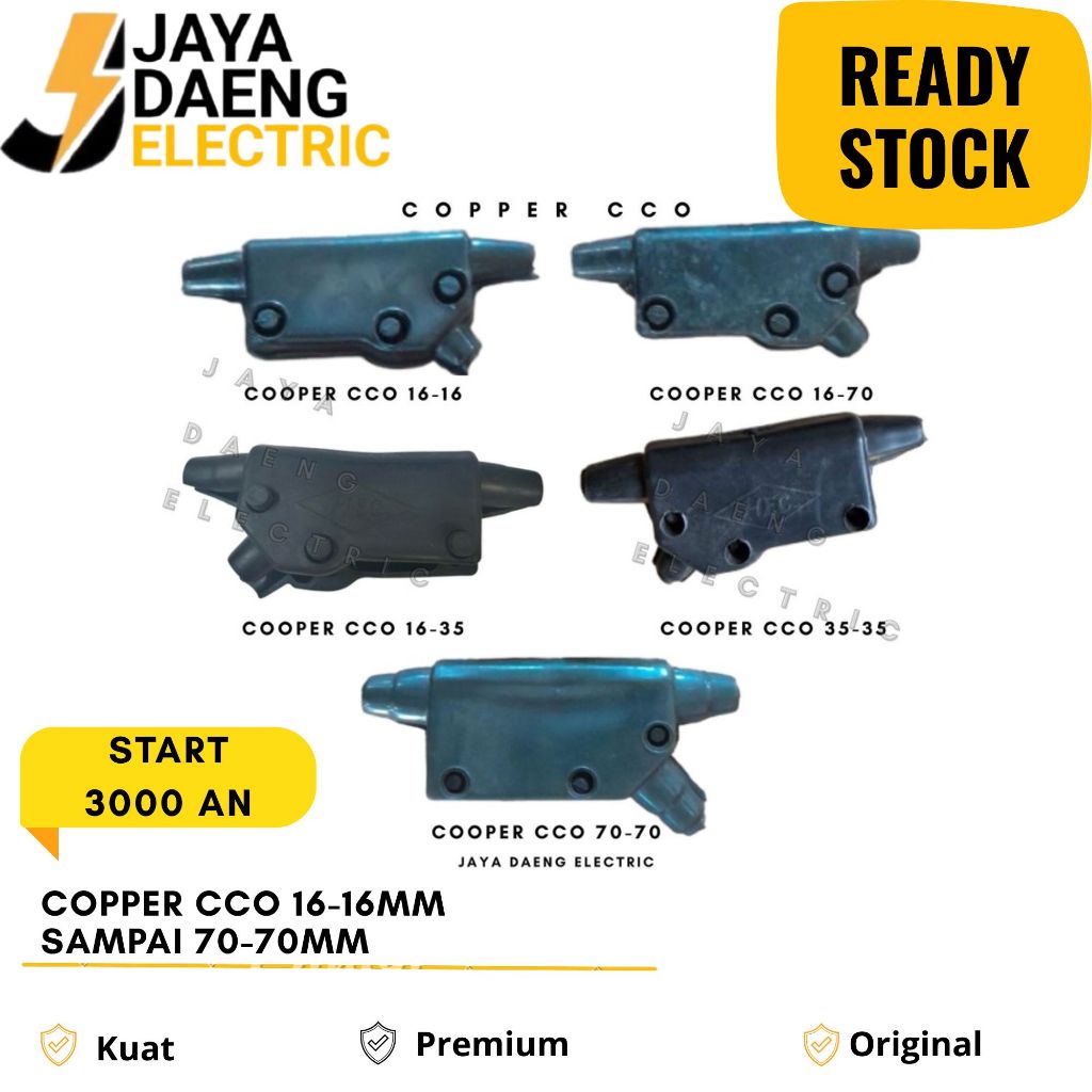Cooper cco ukuran 16-16, 16-35, 16-70,35,35, 70-70 barang original
