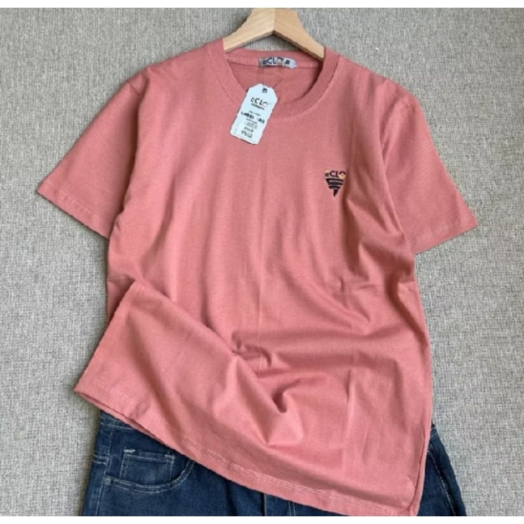 Kaos ECLO Unisex Cotton Combed 24s | Kaos Polos Nyaman Adem untuk Cewek & Cowok | Kaos T - Zone