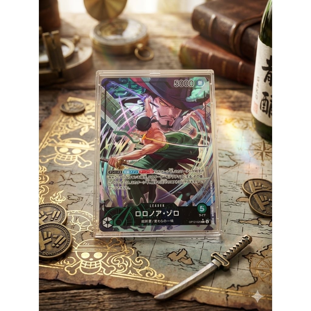 Kartu One Piece Zoro Leader Parallel