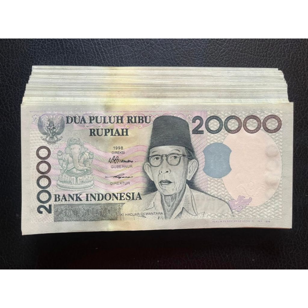 Uang kuno 2000 Kihajar Dewantara Gress mulus