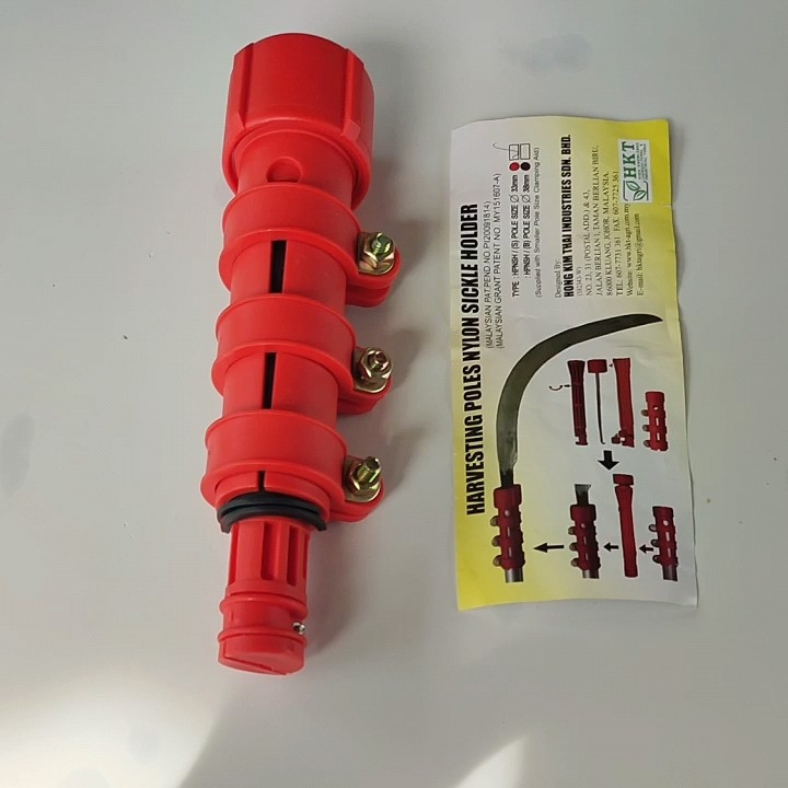 Clamp Egrek HKT/PEngunci Egrek ke Galah/ Clamp Egrek Merah HKT