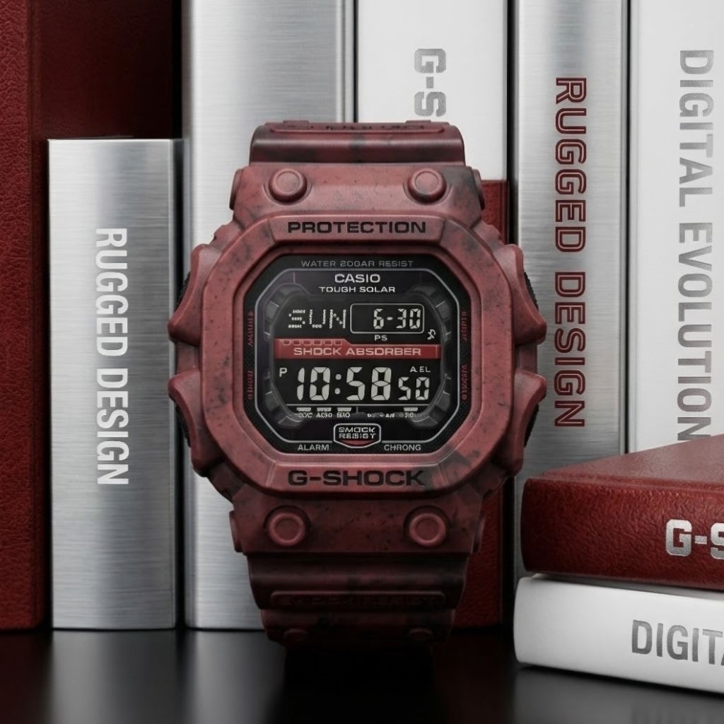 Casio G-Shock GX-56SL-4DR Jam Tangan Pria Rubber Red Original