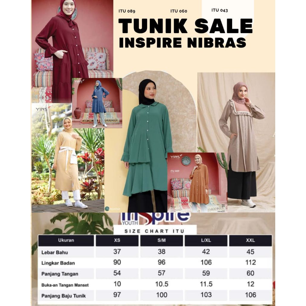 INSPIRE ATASAN/TUNIK/ROK/CELANA SALE ALNITA/NRC 016 NIBRAS