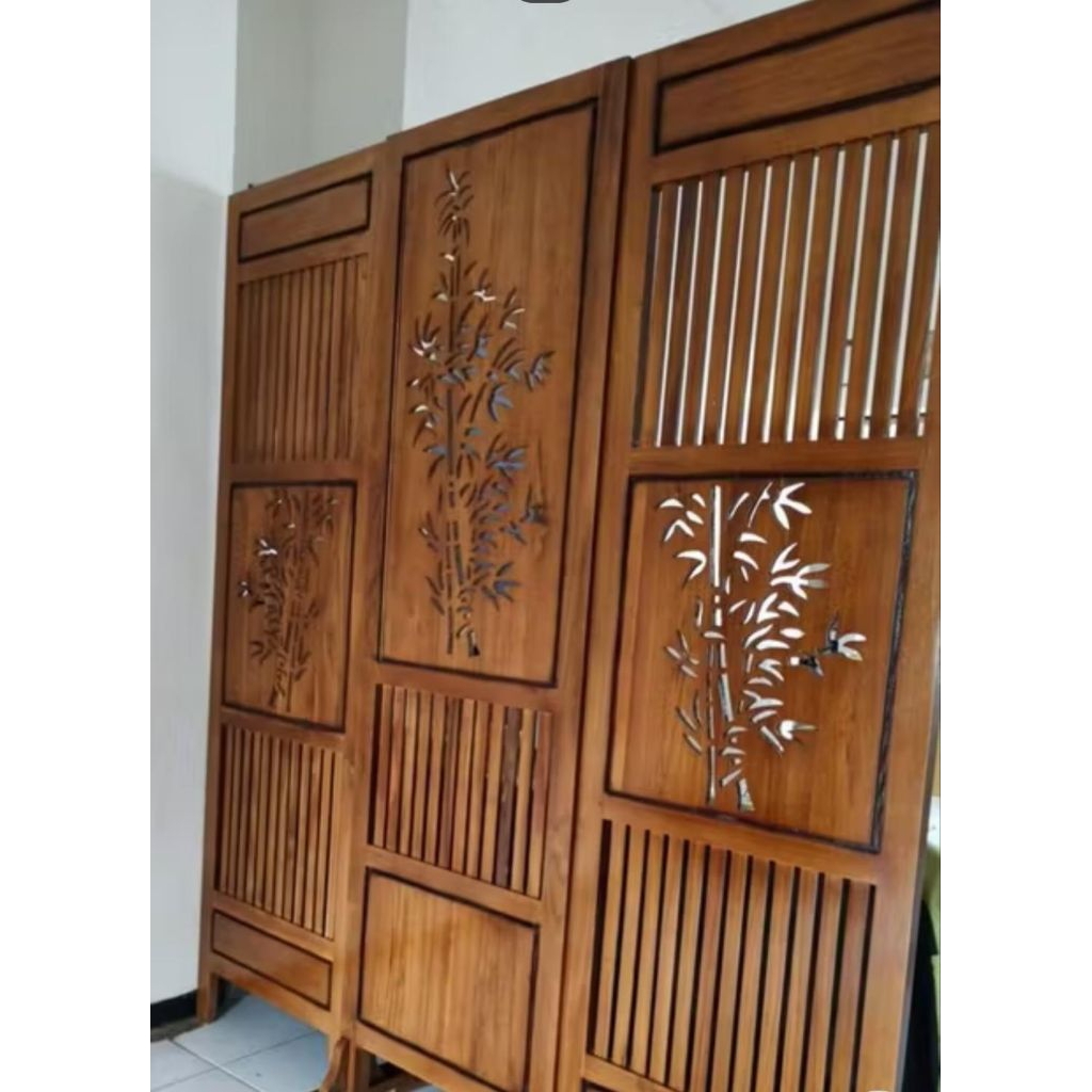 Penyekat Ruangan 2 Muka, Penyekat Ruangan Sisi | Pembatas Ruangan | Sketsel Ruangan Kayu | Penyekat 
