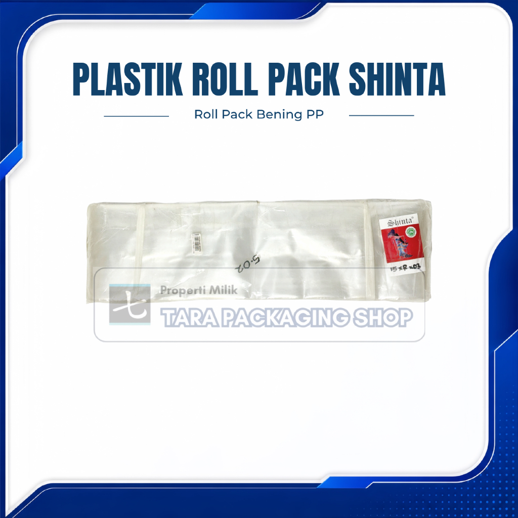Plastik Roll Pack PP Bening Shinta / Bungkus Plastik Roll  / Plastik Roll Bening