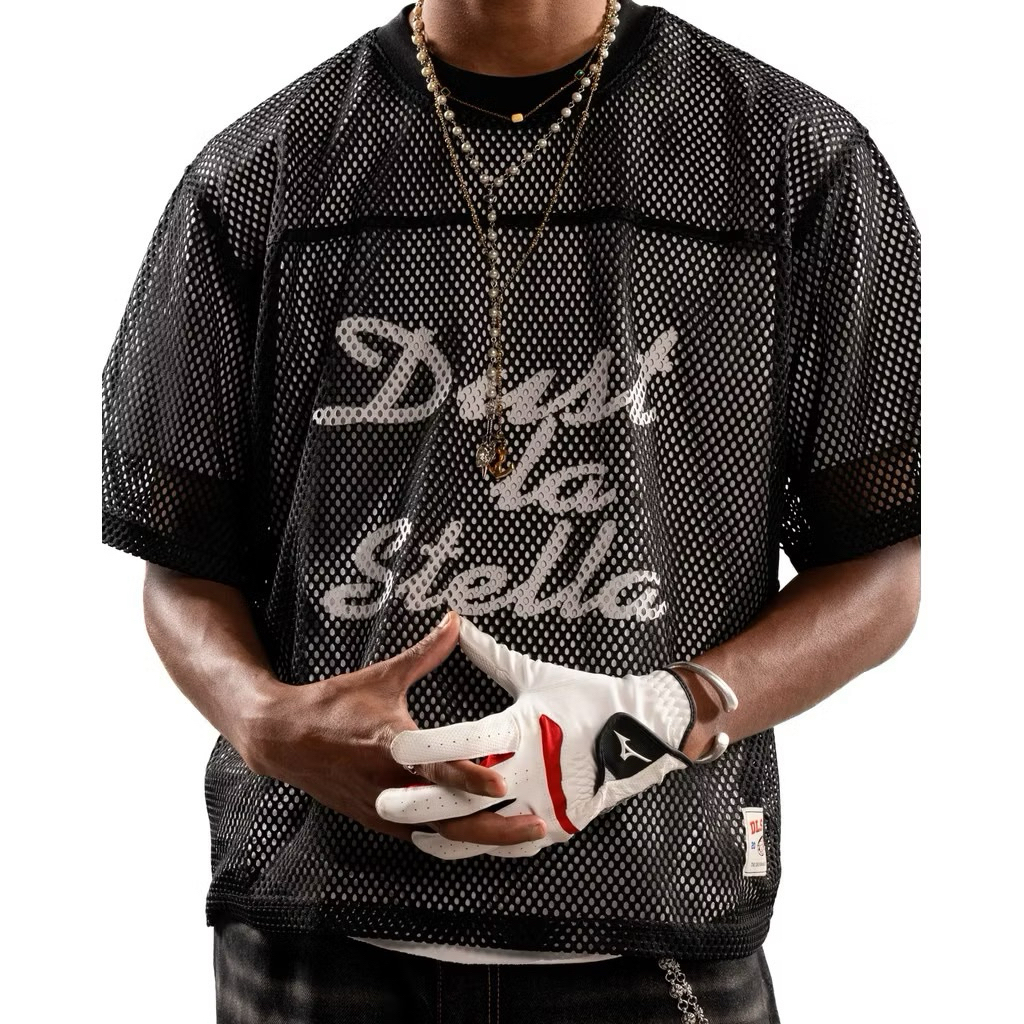 Black Signature Logo Jersey Dustlastella - DLS - Mesh Jersey - PRELOVED