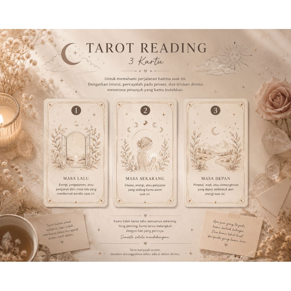 DIBACA CEPAT | PERSONAL READING TAROT 3 KARTU