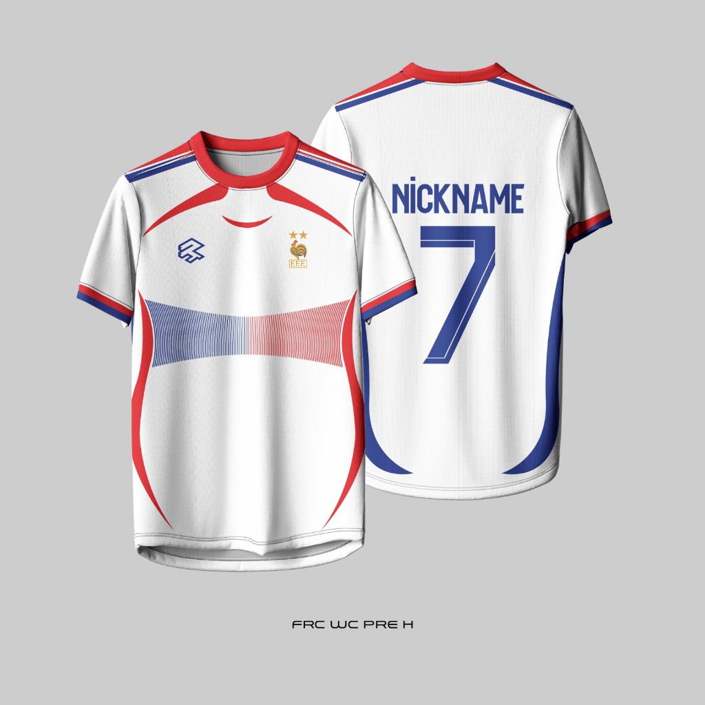 Jersey Bola France / Prancis Pre Training Home Fantasy 2026 Terbaru Piala Dunia 2026 Free Nickname F