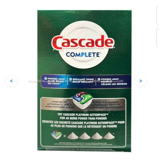 Cascade Complete 2.12kg Power Away 24h Stuck On Food Sabun Cuci Piring Detergent Bubuk Caskade