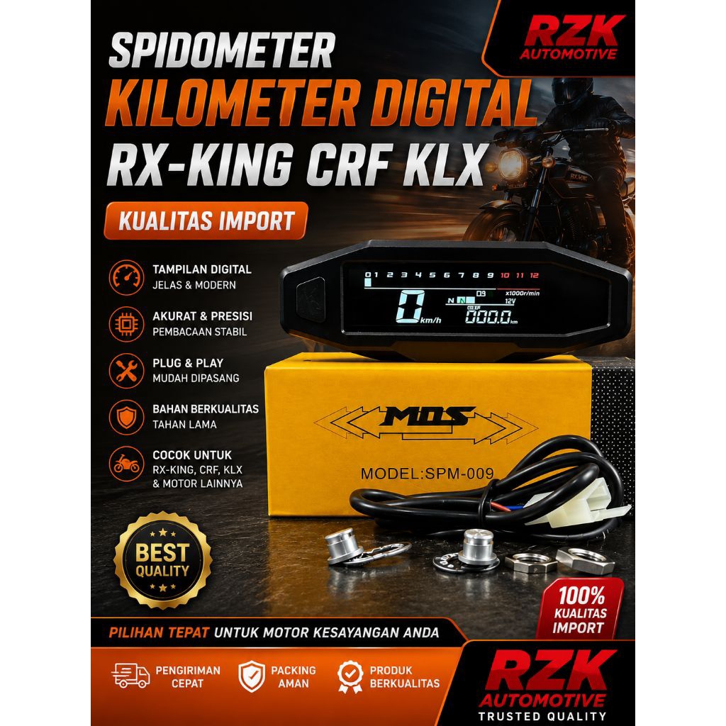 Speedometer Kilometer Rxking Digital Model Ktm High Quality  Fullset kualitas import Pnp Cb Gl Tiger