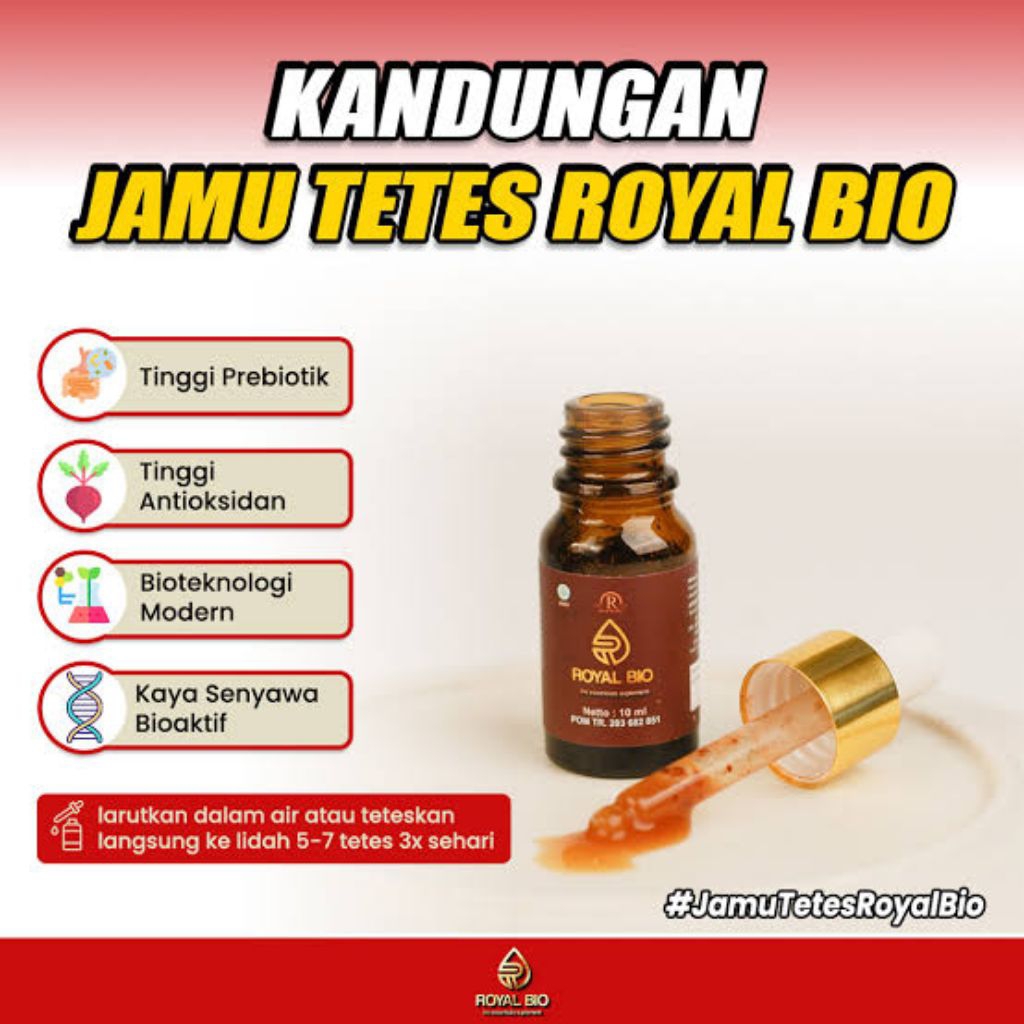 ROYAL BIO - isi 30ML Jamu Tetes 1botol Berjuta Manfaat Royal bio Asli Original