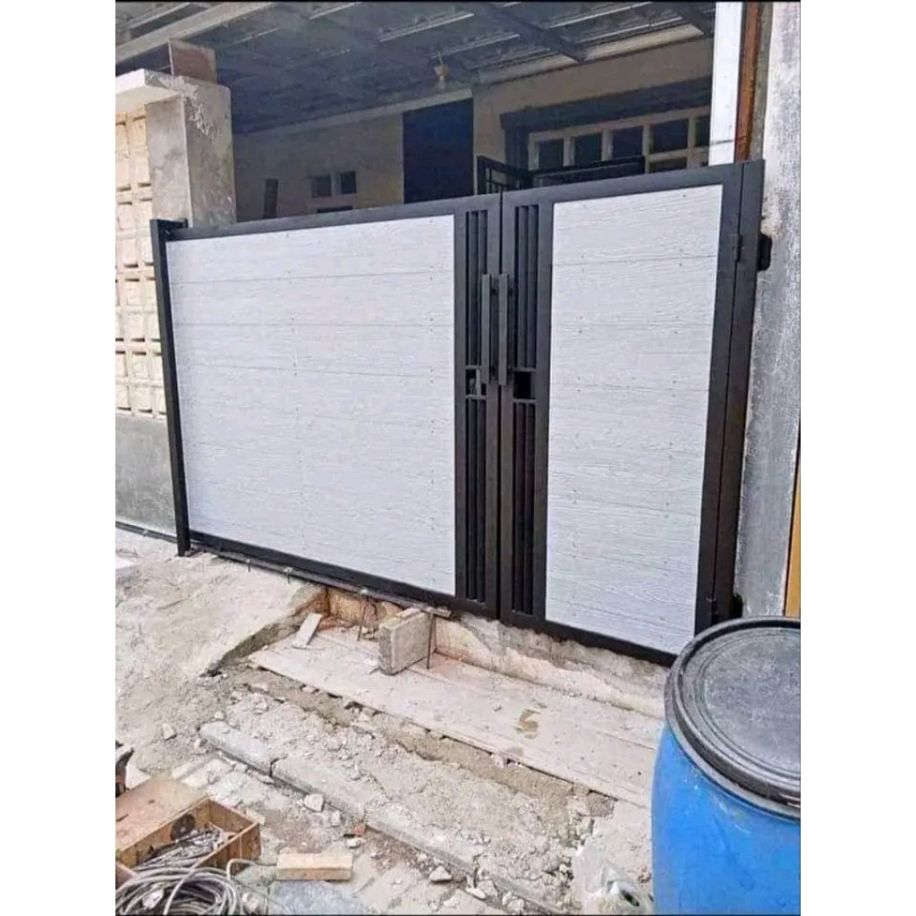 pagar rumah minimalis/lisplang grc serat kayu