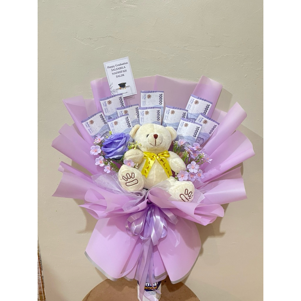 buket wisuda / buket uang / buket boneka wisuda
