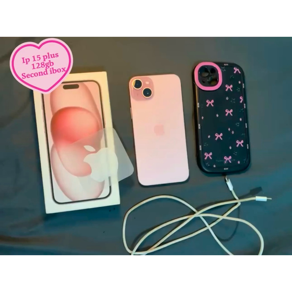 Iphone 15 plus 128gb pink second ibox