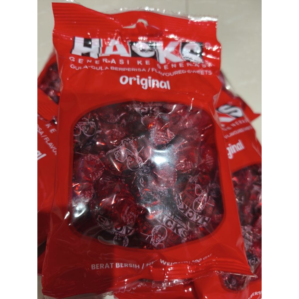 Permen Hacks Original Malaysia 100 gram