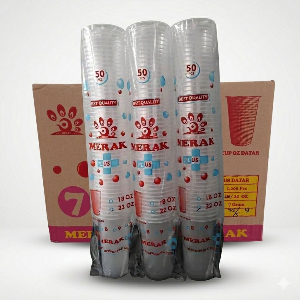 Gelas / Cup Merak ukuran 22 OZ SLIM
