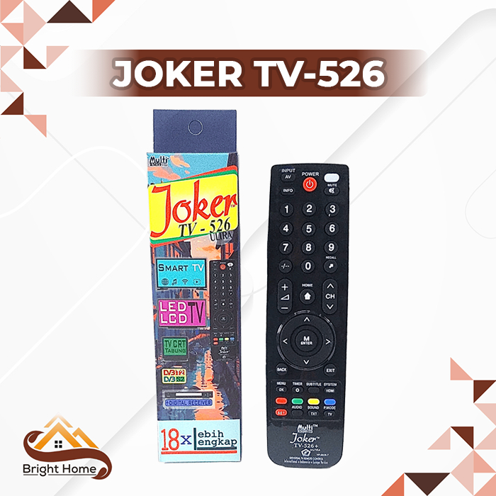 Joker TV-526+ Ultra Remot TV Universal Serbaguna Untuk Receiver Digital