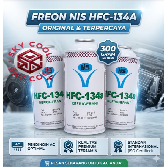 REFRIGERANT KALENG BAILIAN HFC-134A DAN NIS 134 A