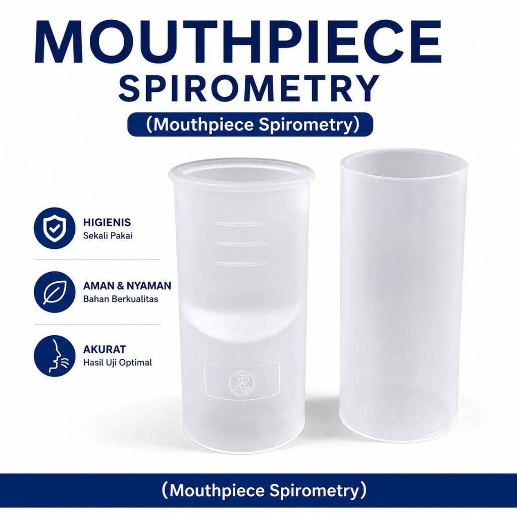 Mouthpiece Spirometer Contec Original Steril Sekali Pakai Corong Tiup Spirometri