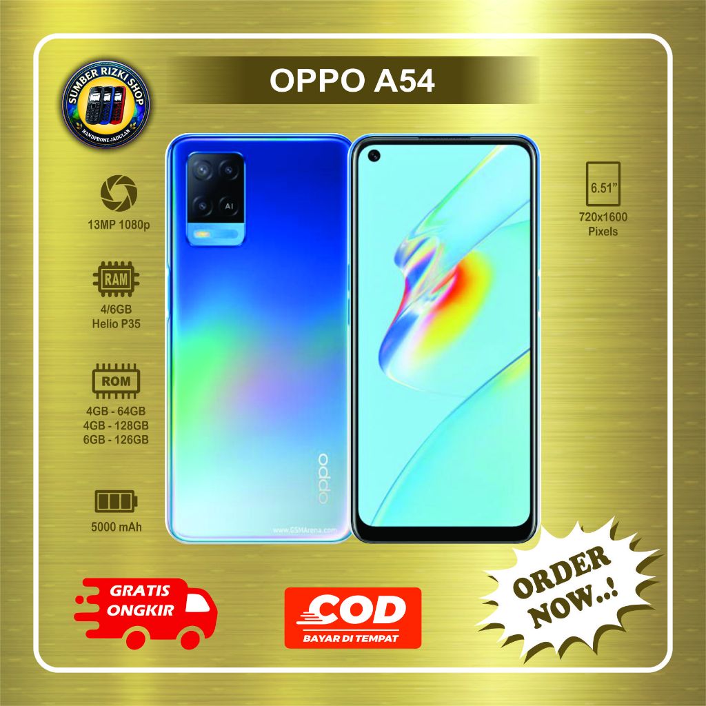 HP OPPO A54 Normal second batangan siap pakai