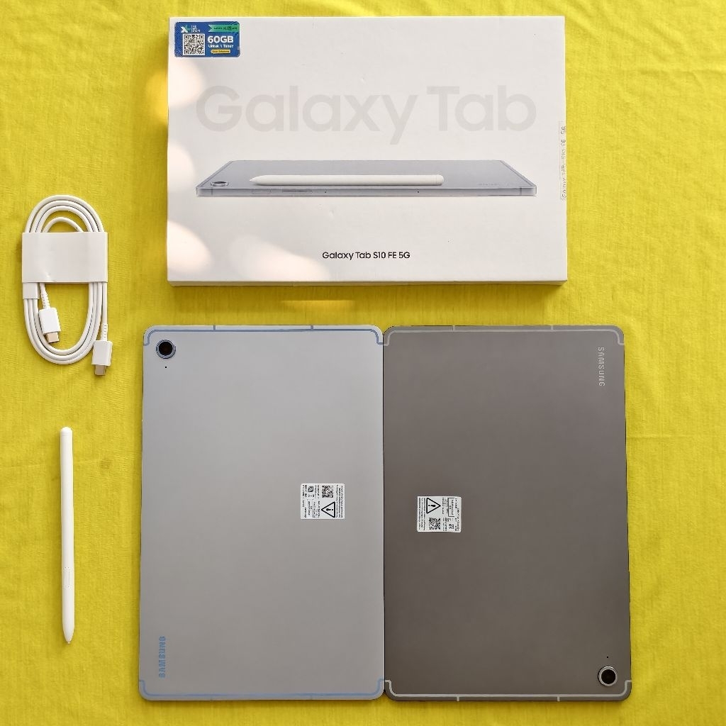 SAMSUNG TAB S10 FE 5G 8/128GB Cellular 5G SEIN RESMI INDONESIA SECOND PRELOVED TERAWAT