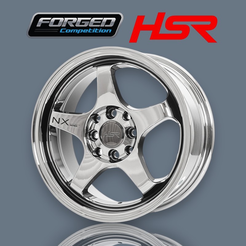 VELG MOBIL PALANG 5 R15 TYPE HSR KAILOLO PCD 4100/114,3 WARNA BLACK CRHOME