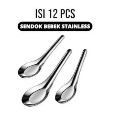 Sendok Bebek Stainless (12 Pcs)/sendok bebek stainless steel/sendok bebek/sendok/sendok bebek ss