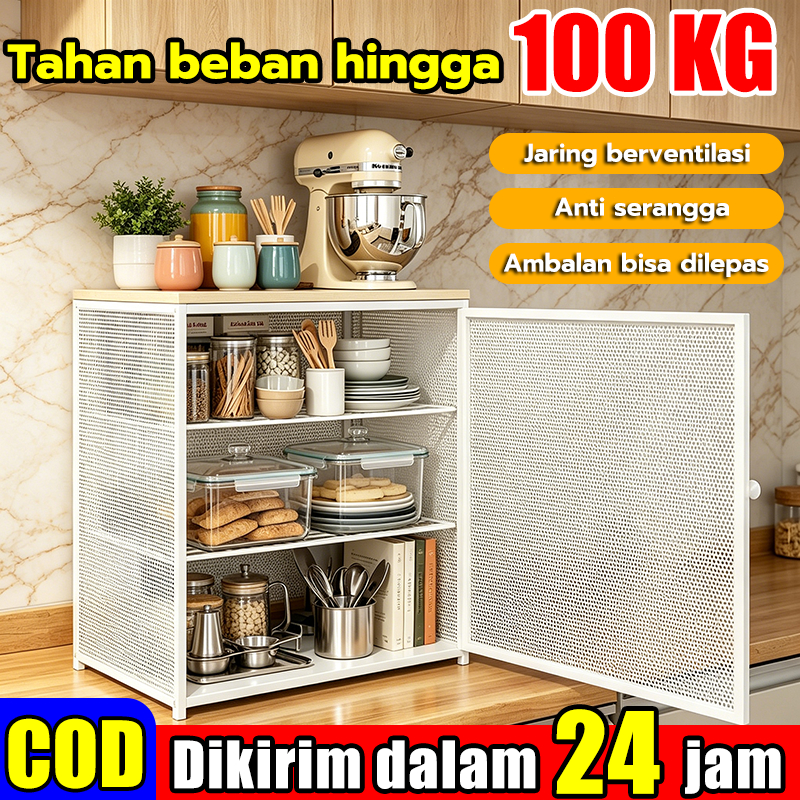 Kabinet Piring Anti hama Lemari Penyimpanan Makanan Lemari dapur serbaguna lemari dapur Lemari penyi