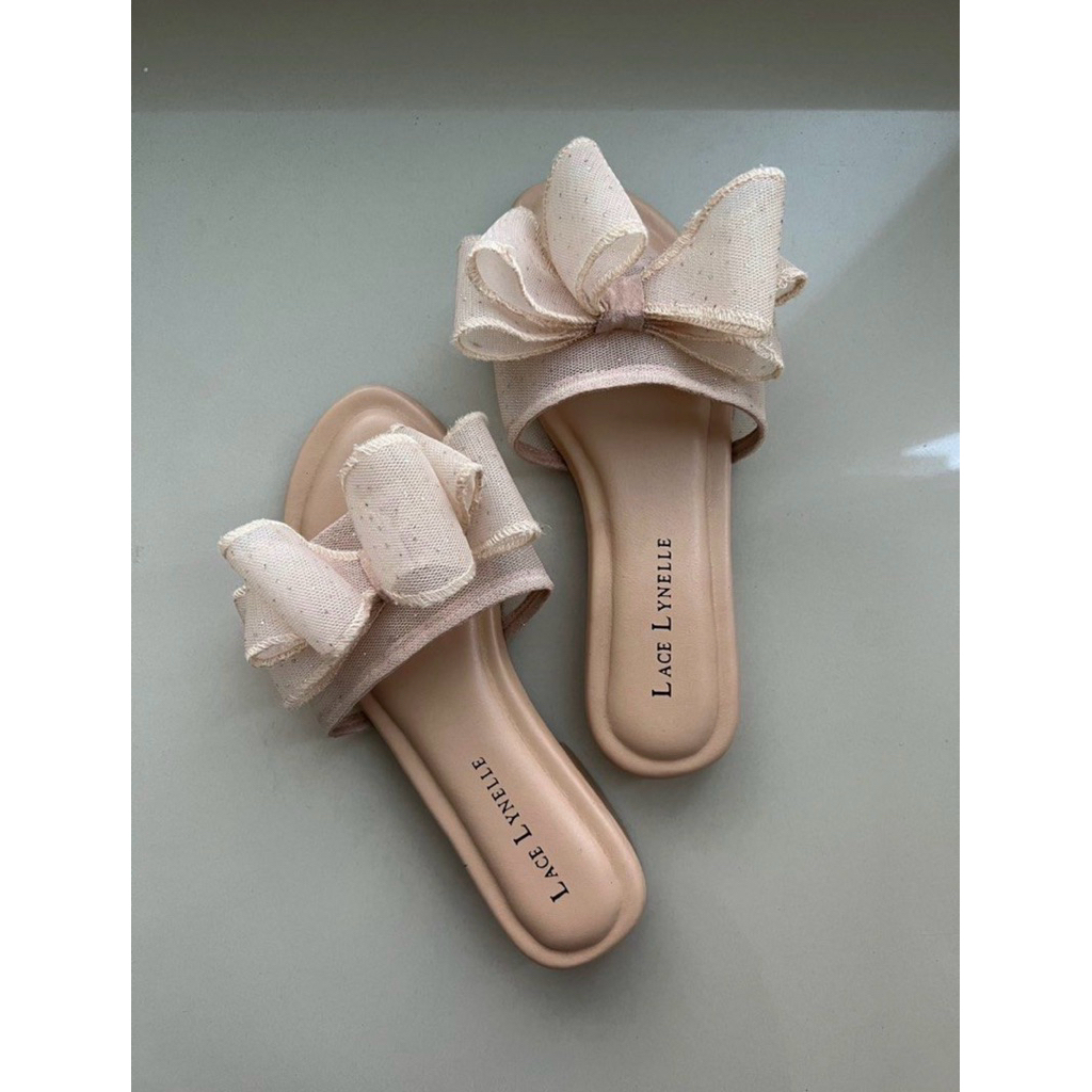 LACE LYNELLE Sandal size 36 / Sendal Lace Thama Nude - Beige