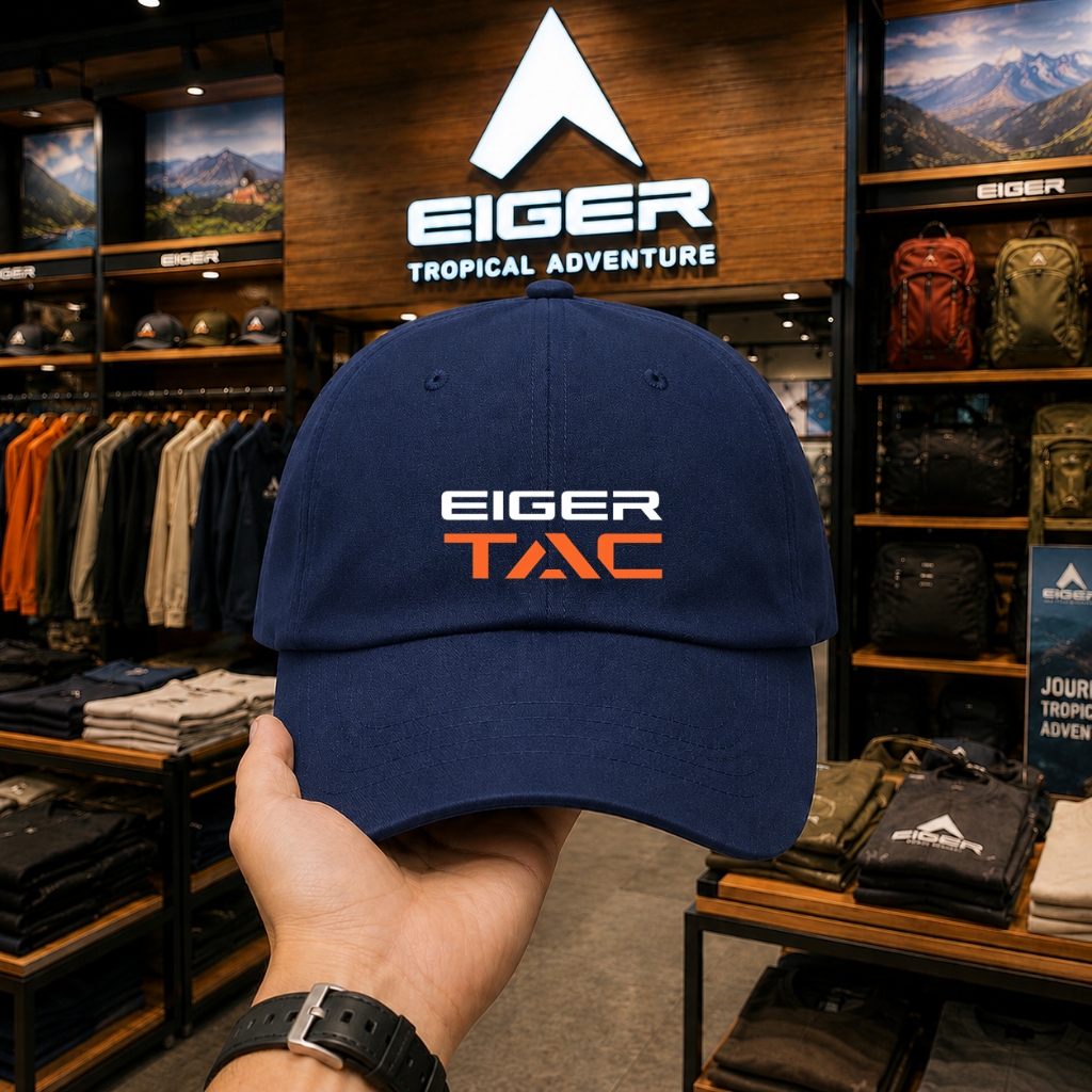 EIGER Topi Baseball Original -Outdoor Casual Navy Blue