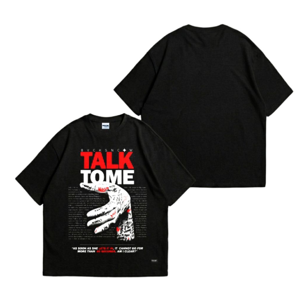 T-SHIRT BUCKSANDCOW OVERSIZE / KAOS BUCKS & COW - TALK TOME