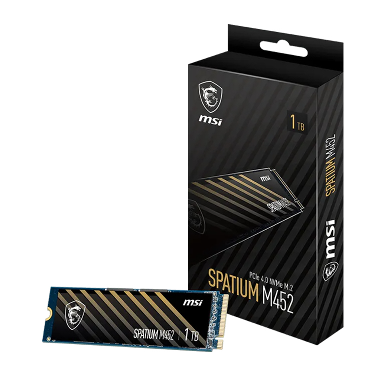 MSI SPATIUM M452 PCIe 4.0 NVMe M.2 SSD 500GB/1TB