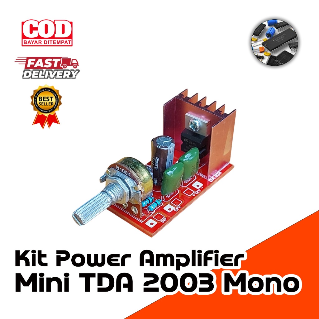 Kit Power Mini Amplifier DC 12 Volt MASTER MIXER