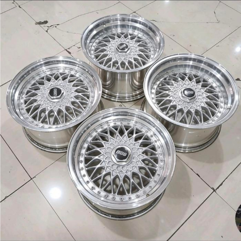 Velg mobil bekas BBS RS Ring 16 lebar 8/9 baut 4x100/114