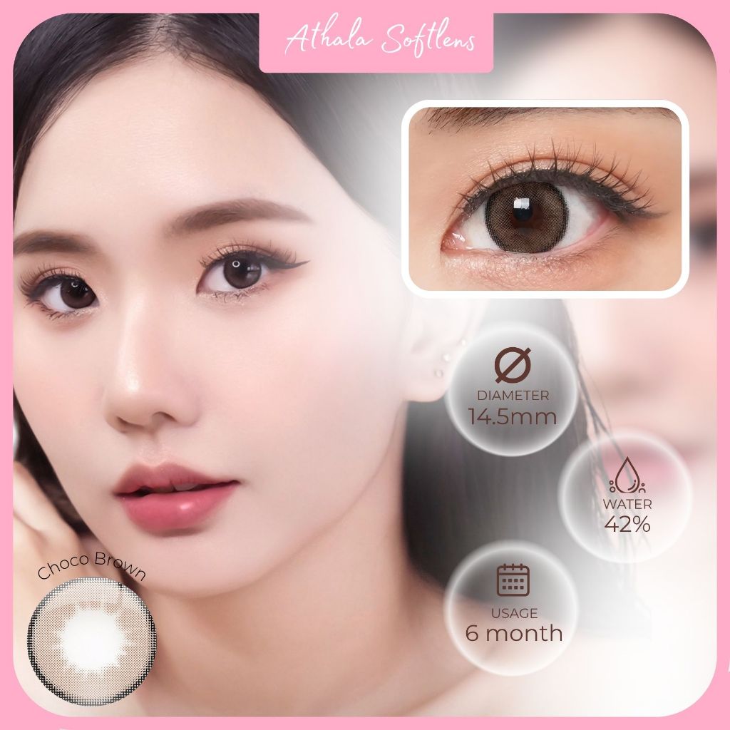 [Free case] SOFTLENS RECIPE CHOCO BROWN - BISA MINUS