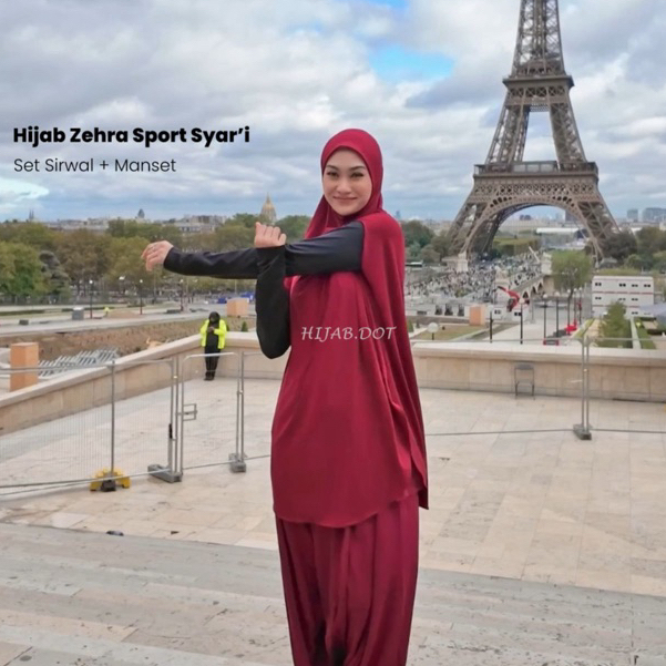 Zehra  Hijab Rompi Sport Jilbab Olahraga Syari HIJAB.DOT