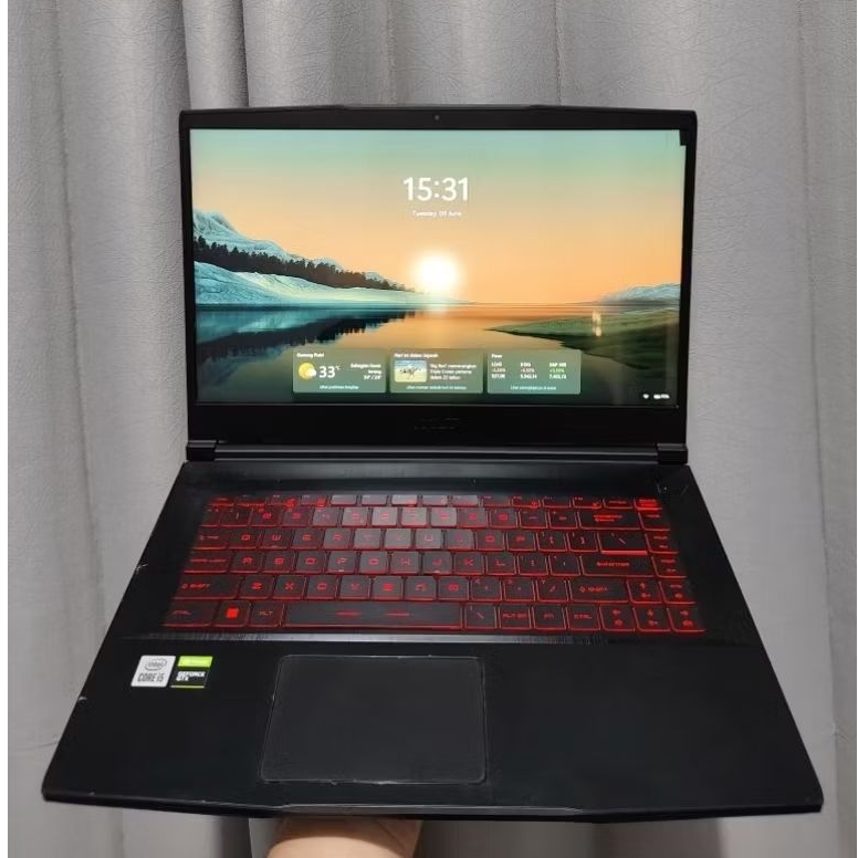 MSI GAMING GF63 || CORE I5-10300H | NVIDIA GTX1650-4GB | RAM 16GB | 512GB NVME