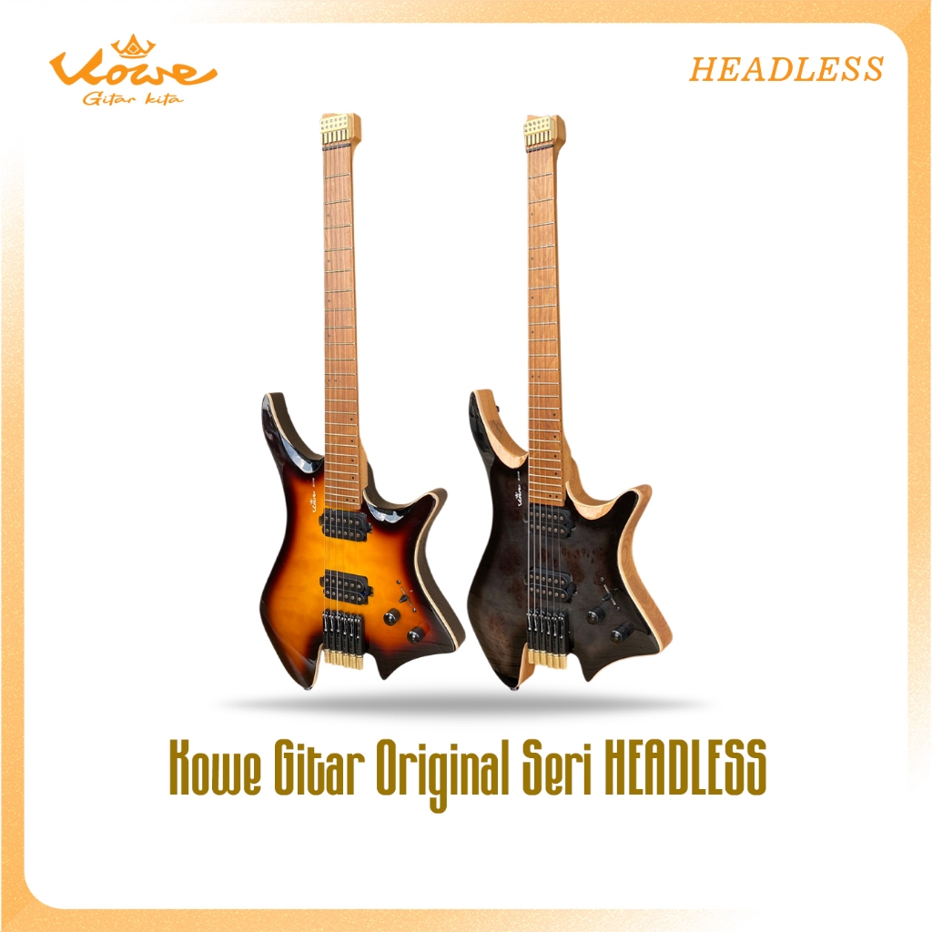 Kowe Gitar Listrik Headless Original