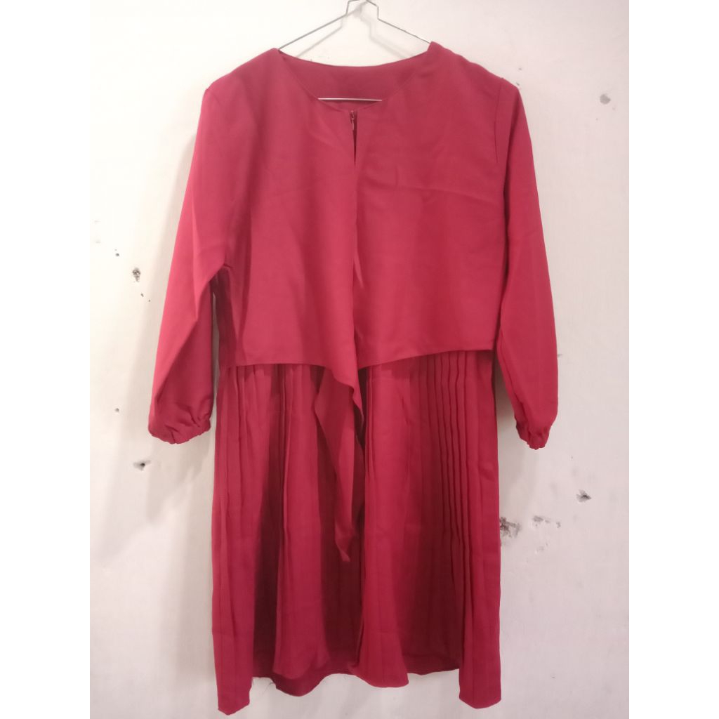 Preloved tunik merah maroon