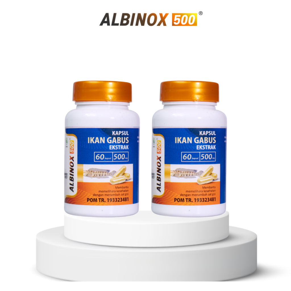 Albinox Ekstrak Ikan Gabus 60 Kapsul - 2 Botol